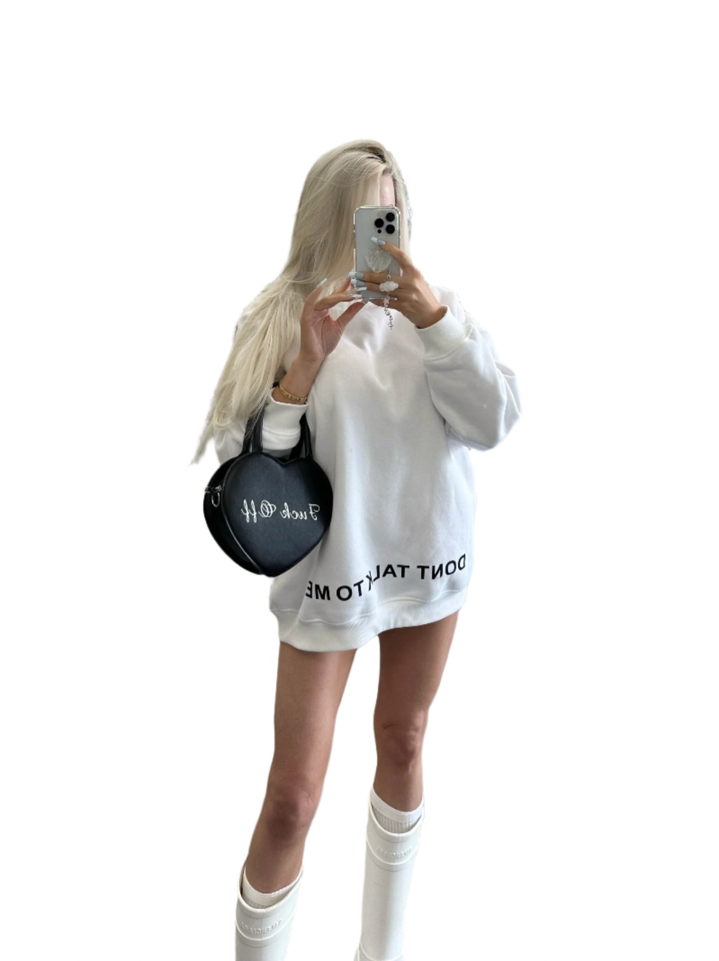dont talk to me™ oversized sweater