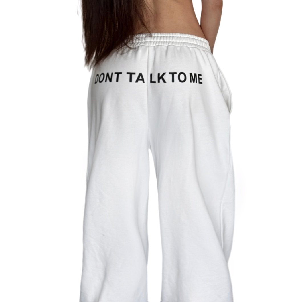 dont talk to me™ pierced sweats