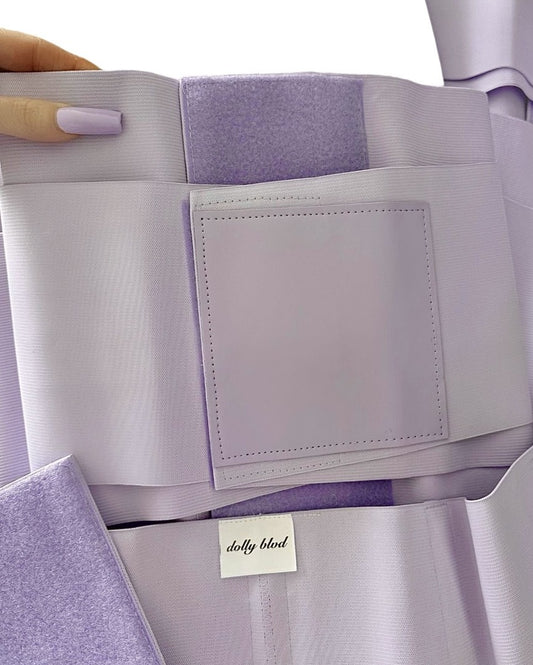 velcro corset in crystal