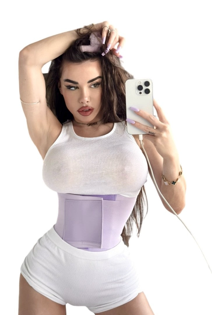 velcro corset in crystal