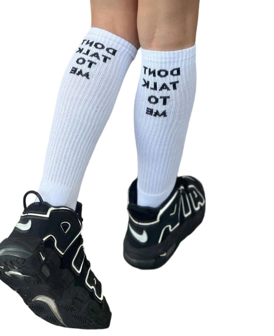 dont talk to me™ knee high socks